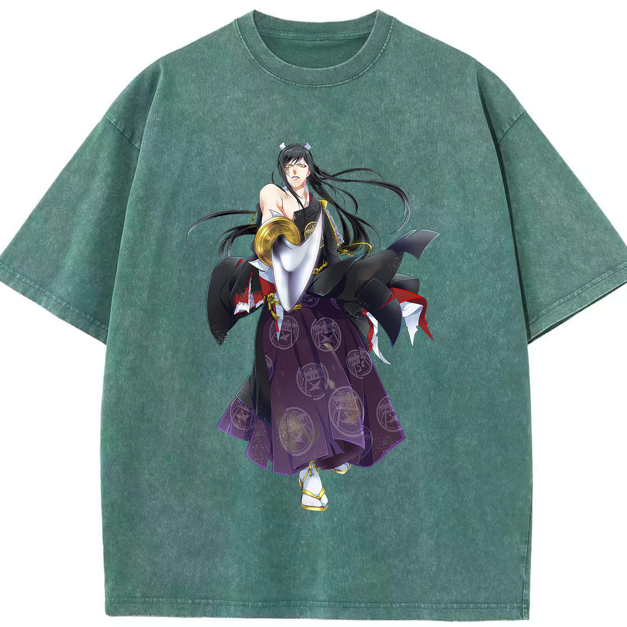 （画像用） 刀剣乱舞 Touken Ranbu 綿100% ヴィンテージ風 半袖Tシャツ（フロントプリント）